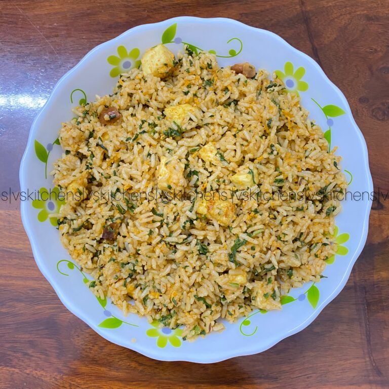 Paneer Palak Rice